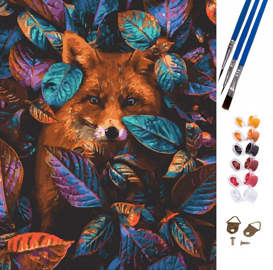 Bájos festés számok szerint - Róka